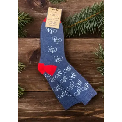 Jess & Lou Männer-Socken Super Soft  Bikes navy