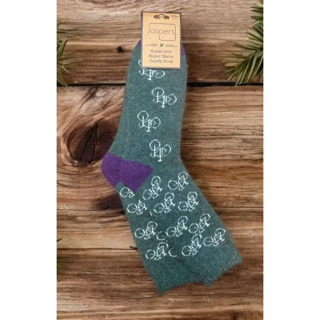 Men's Socks Super Soft Bikes green