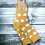 Socken Ribbed Hearts gold