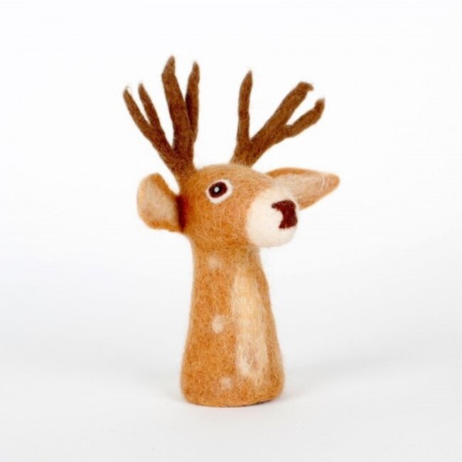 Felt Decoration Hert bruin