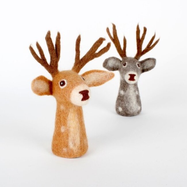 Felt Decoration Hert bruin