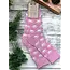 Socken Ribbed Paw pink