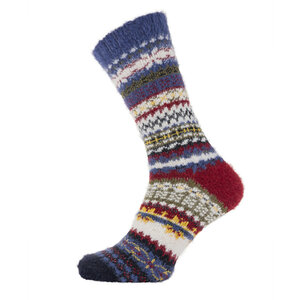 Joya Socken Men Wollmix Patterned blue/red