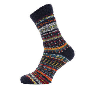 Joya Socken Men Wollmix Patterned navy/red