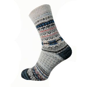 Joya Socken Men Wollmix Patterned grey