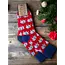 Socken Ribbed Elephants red
