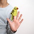 Sjaal met Verhaal Fingerpuppen Grasparkiet groen