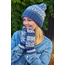 Beanie Bobble Roll Back Fairisle denim