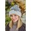 Beanie Bobble Roll Back Fairisle natural