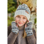 Beanie Bobble Roll Back Fairisle natural