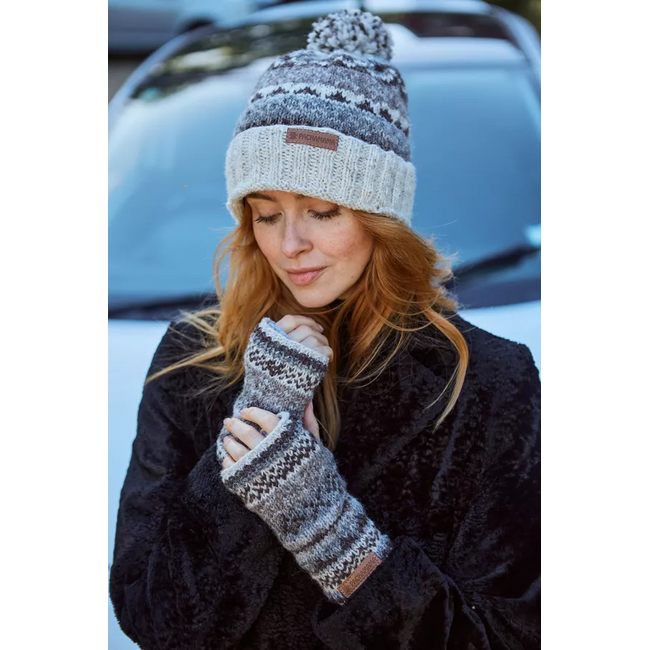 Handwarmer Fairisle natural