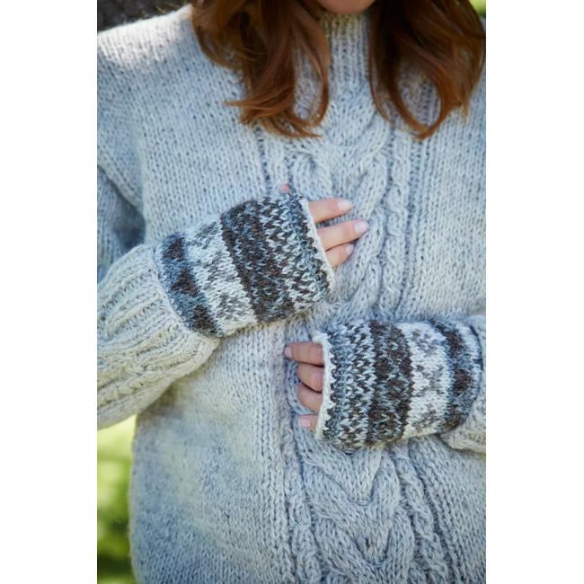 Handwarmer Fairisle natural