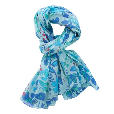 Overbeck and Friends Scarf/Pareo  Viola blue