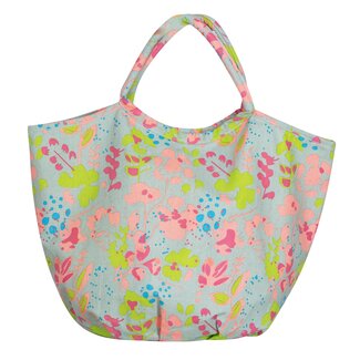 Overbeck and Friends Canvas Shopper/Beach bag Viola green