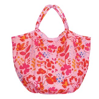 Overbeck and Friends Canvas Shopper/Beachbag Viola red
