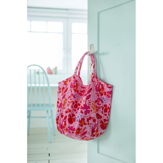 Canvas Shopper/Beach bag Viola red