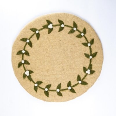 Sjaal met Verhaal Filz-Untersetzer 35 cm rond Mistletoe