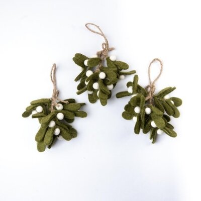 Sjaal met Verhaal Filz Weihnachtshänger Mistletoe Large