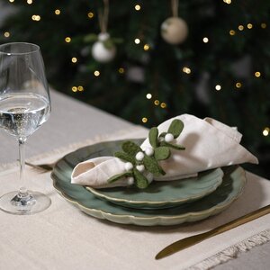 Sjaal met Verhaal Filz-Serviettenring Mistletoe