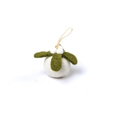 Sjaal met Verhaal Filz Weihnachtshänger Mistletoe Small 3D