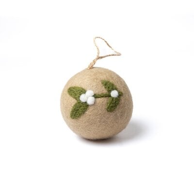 Sjaal met Verhaal Felt Christmas Hanger Bal Mistletoe Large assorti