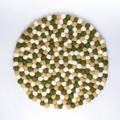 Sjaal met Verhaal Filz-Untersetzer 40 cm rond Bolletjes Mistletoe