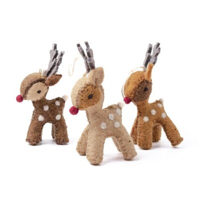 Sjaal met Verhaal Felt Christmas Hanger Rendier assorti