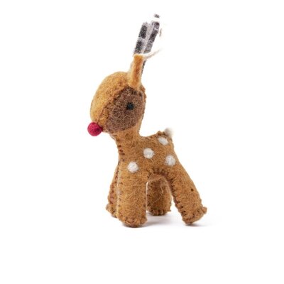 Sjaal met Verhaal Felt Christmas Hanger Rendier assorti