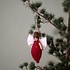 Sjaal met Verhaal Felt Christmas Hanger Engel Holly Berry rood