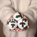 Sjaal met Verhaal Felt Christmas Hanger Holly Berry Large assorti