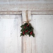 Sjaal met Verhaal Felt Christmas Hanger Holly Berry Large