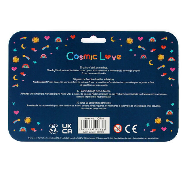 Stick on Earrings Cosmic Love