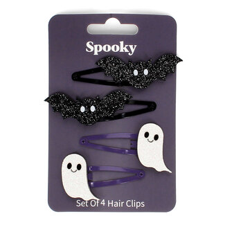 Rex London Hair Clips Glitter Spooky