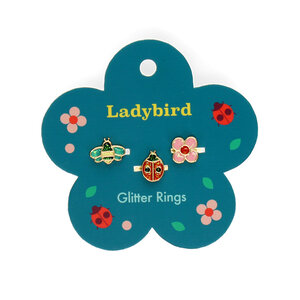 Rex London Glitter Rings Ladybird