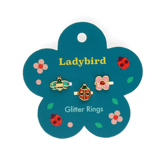 Rex London Glitzerringe Ladybird