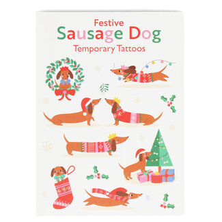 Rex London Tattoos Festive Sausage Dog