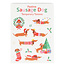 Tattoos Festive Sausage Dog