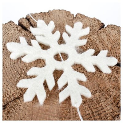 Sjaal met Verhaal Felt Garland Sneeuwvlok