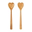 Sass & Belle Salatbesteck Bamboo Heart Set of 2