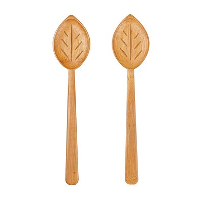 Sass & Belle Salad Servers Bamboo Leaf Set of 2