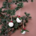 Sjaal met Verhaal Filz Weihnachtshänger Holly Berry Small 3D