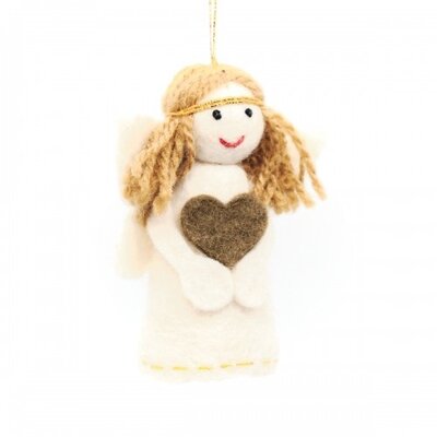 Sjaal met Verhaal Felt Christmas Hanger Engeltje