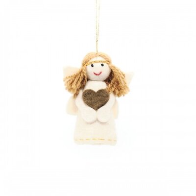 Sjaal met Verhaal Felt Christmas Hanger Engeltje
