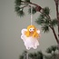 Felt Christmas Hanger Kerstengeltje Mini wit
