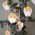Sjaal met Verhaal Felt Christmas Hanger Kerstengeltje Mini wit