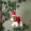 Felt Christmas Hanger Hondje Met Kerstmuts