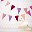 Felt Garland Vlag roze/lila