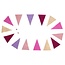 Felt Garland Vlag roze/lila