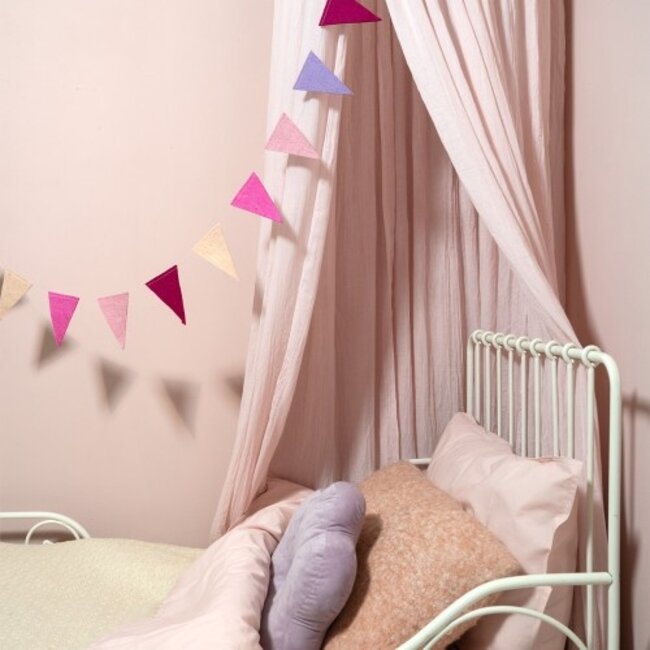 Filzgirlande Vlag roze/lila