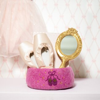 Sjaal met Verhaal Felt Basket Ballerina Gigi